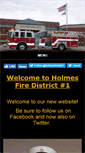 Mobile Screenshot of holmesfiredistrict1.org
